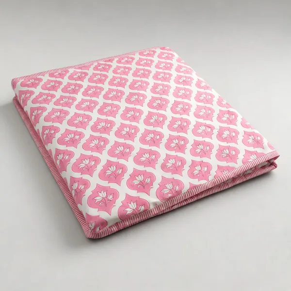 Pink_Organic_Percale_Cotton_Bedsheets_For_Unisex