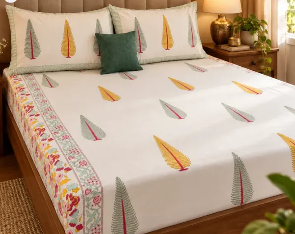 Blue_Grey_Organic_Percale_Cotton_Bedsheets_For_Unisex