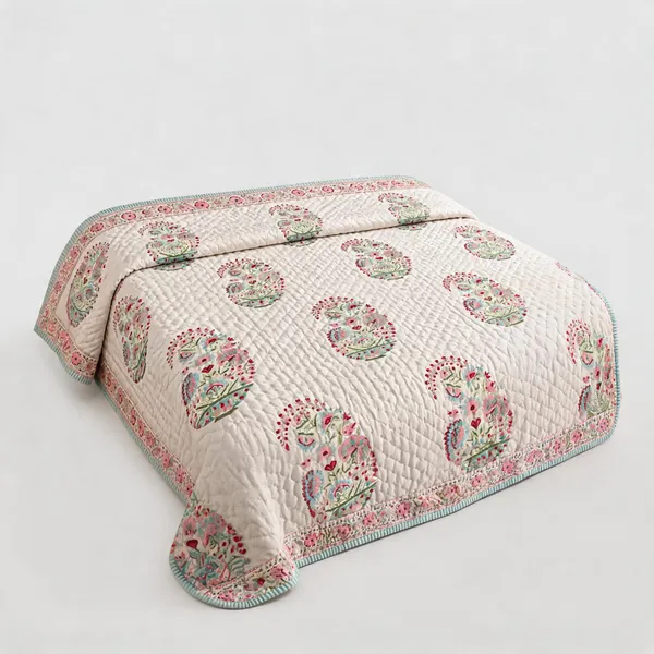 Blue_Grey_Organic_Percale_Cotton_King_Size_AC_Quilts_For_Unisex