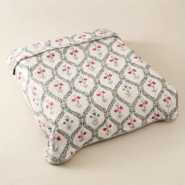 Green_Pink_Blue_Organic_Percale_Cotton_King_Size_AC_Quilts_For_Unisex