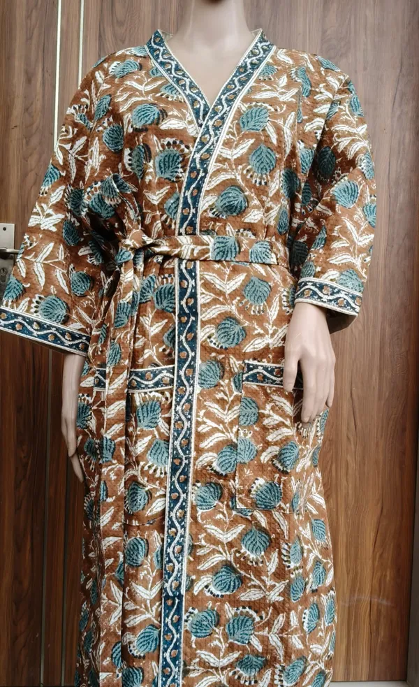Multicolor_Cotton_Bathrobes_For_Unisex