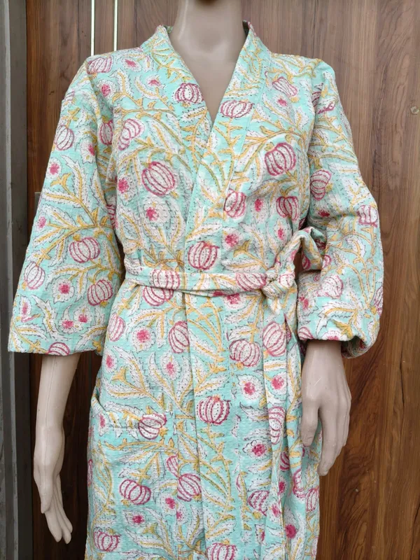 Multicolor_Cotton_Bathrobes_For_Unisex