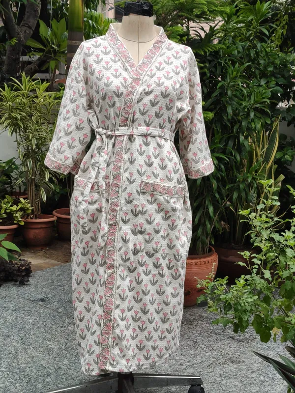 Multicolor_Cotton_Bathrobes_For_Unisex
