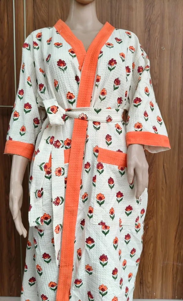 Multicolor_Cotton_Bathrobes_For_Unisex