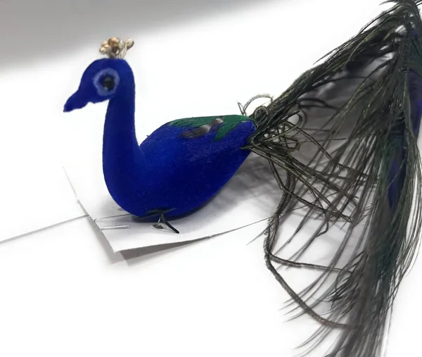 Decorative_Peacock_Figurine_With_Real_Feathers_Handcrafted_Blue_Green_Peacock_Showpiece_For_Home_Decor_Natural_Peacock_Tail_Feather_Bird_Ornament