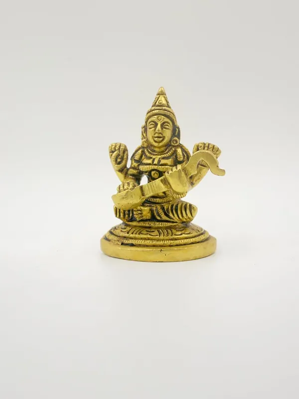 Brass_Goddess_Saraswati_Idol_With_Veena_Handcrafted_Statue_For_Home_Temple_Office_Study_Room_Antique_Finish
