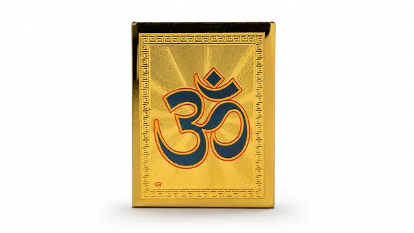 Om_Car_Dashboard_Accessory_Metal_Om_Symbol_Decorative_Showpiece