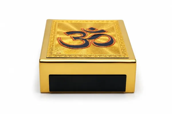 Om_Car_Dashboard_Accessory_Metal_Om_Symbol_Decorative_Showpiece