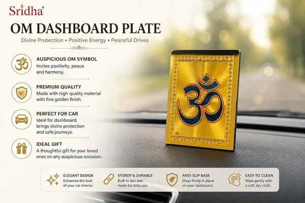 Om_Car_Dashboard_Accessory_Metal_Om_Symbol_Decorative_Showpiece