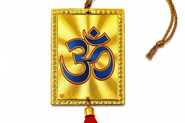 Om_Car_Hanging_Ornament_Gold_Finish_Om_Symbol_With_Red_Tassel_Rear_View_Mirror_Hanging_Spiritual_Decor_For_Car_Home_Office_Vastu_Feng_Shui_Lucky_Charm
