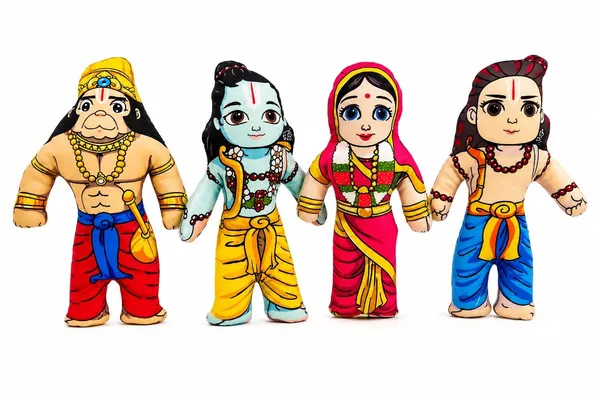Sridha_Ram_Darbar_Plush_Soft_Toy_Set_of_4_–_Shri_Ram,_Sita_Mata,_Lakshman_&_Hanuman_|_Soft_Fabric_Dolls_for_Kids,_Gifting_&_Home_Décor
