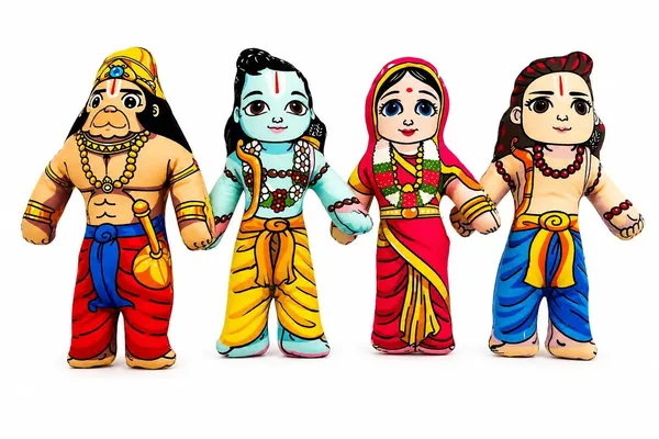 Sridha_Ram_Darbar_Plush_Soft_Toy_Set_of_4_–_Shri_Ram,_Sita_Mata,_Lakshman_&_Hanuman_|_Soft_Fabric_Dolls_for_Kids,_Gifting_&_Home_Décor