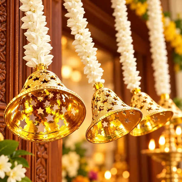 Sridha_Artificial_Jasmine_Flower_Door_Hanging_Toran_with_Golden_Bells_[5_Pc]_|_5_White_Mogra_Garland_Curtains_for_Main_Door,_Pooja_Room,_Mandir_&_Festive_Decoration