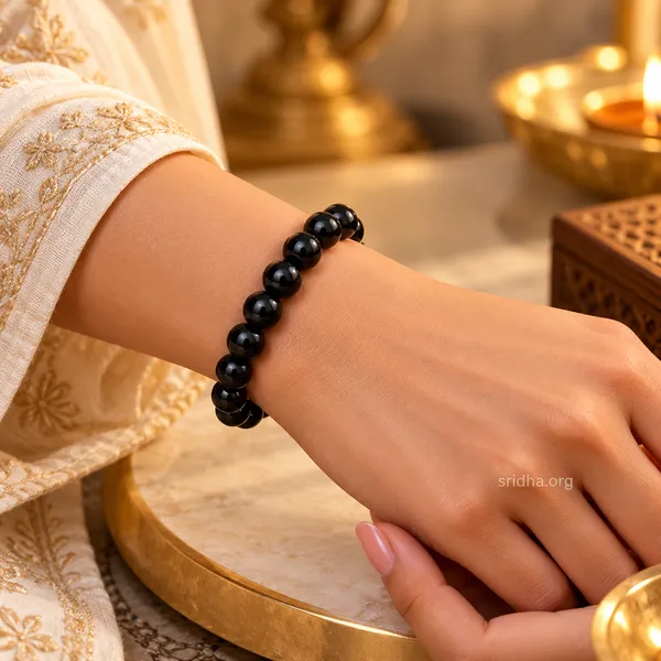 Sridha_Black_Tourmaline_Crystal_Healing_Bracelet_–_Natural_Black_Stone_Bracelet_for_Protection,_Grounding,_Positive_Energy_&_Spiritual_Wellness_|_Men_&_Women