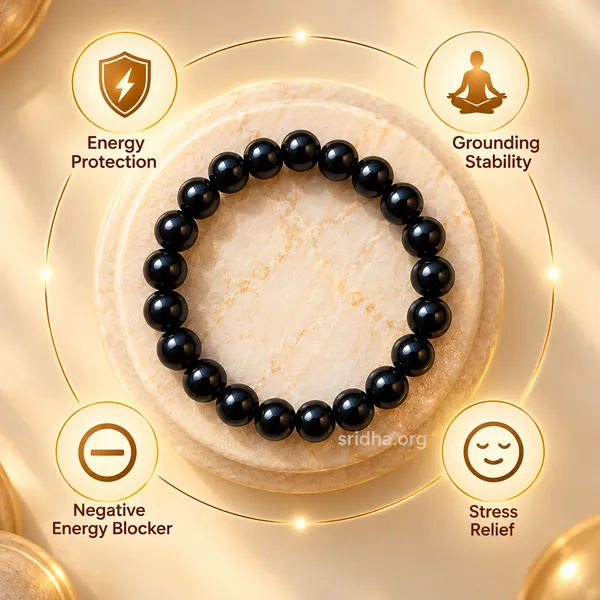 Sridha_Black_Tourmaline_Crystal_Healing_Bracelet_–_Natural_Black_Stone_Bracelet_for_Protection,_Grounding,_Positive_Energy_&_Spiritual_Wellness_|_Men_&_Women