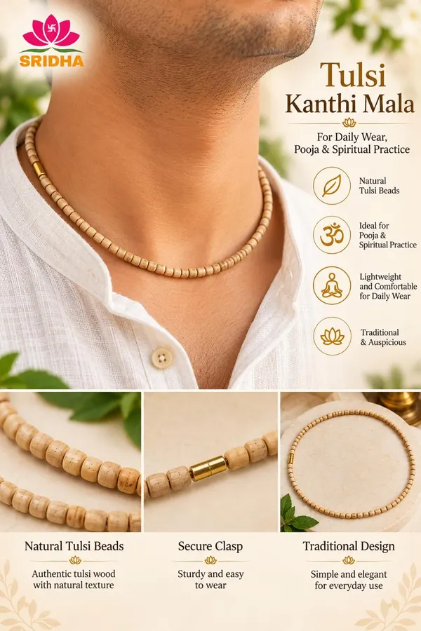Sridha_Original_Tulsi_Kanthi_Mala_–_Natural_Tulsi_Wood_Beads_Necklace_with_Golden_Clasp_|_Traditional_Spiritual_Mala_for_Men_&_Women,_Daily_Wear,_Pooja_&_Meditation