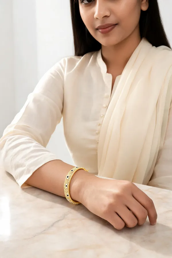 Golden_Stainless_Steel_Enamel_Bangles_For_Women