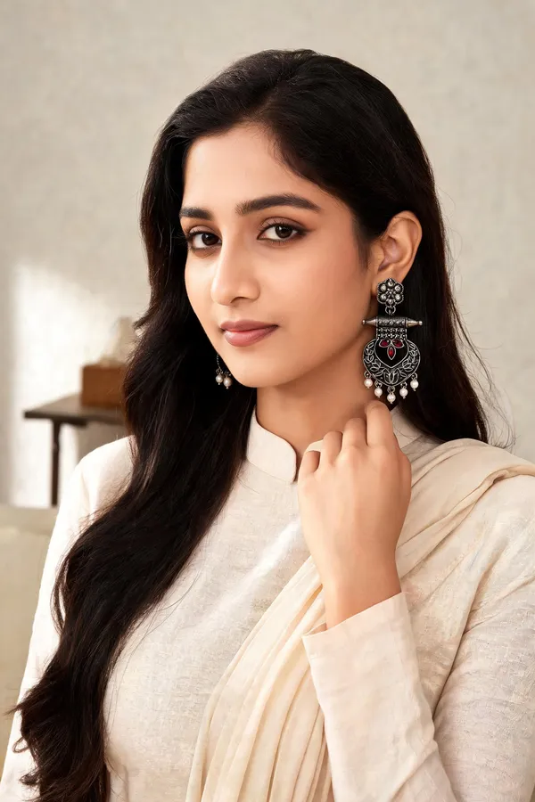 Silver_Stainless_Steel_Earrings_For_Women