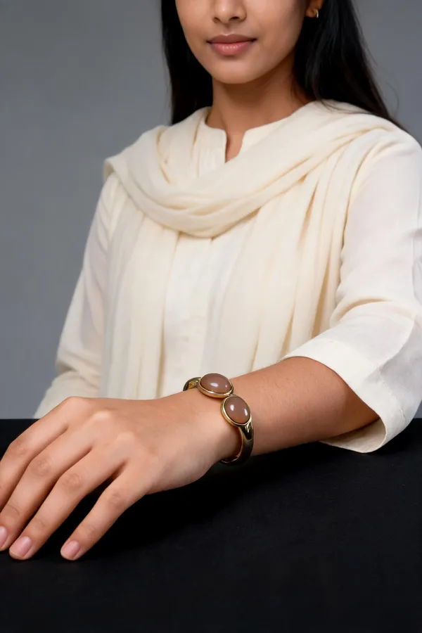 Brown_Stainless_Steel_Bracelet_For_Women