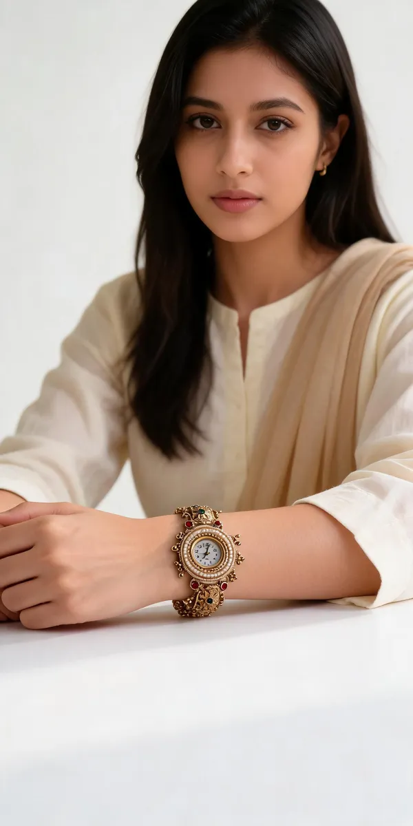 Golden_Stainless_Steel_Kashmiri_Watch_For_Women
