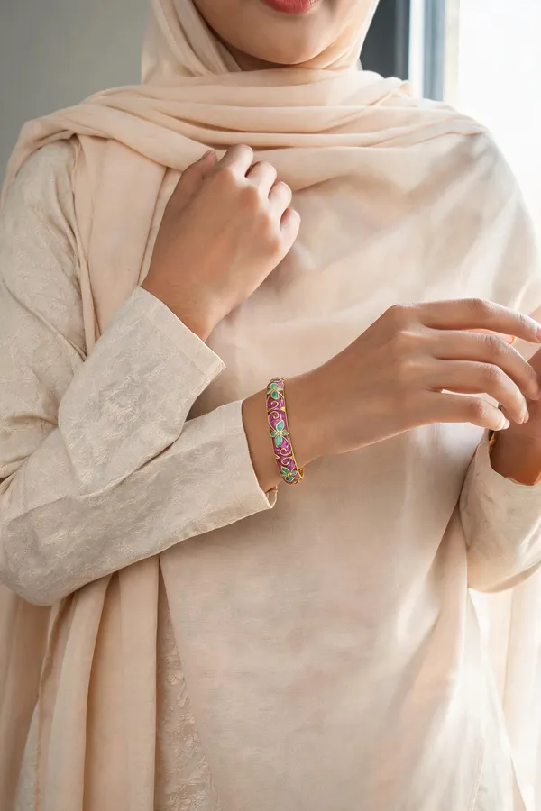 Lavender_Stainless_Steel_Enamel_Bangles_For_Women