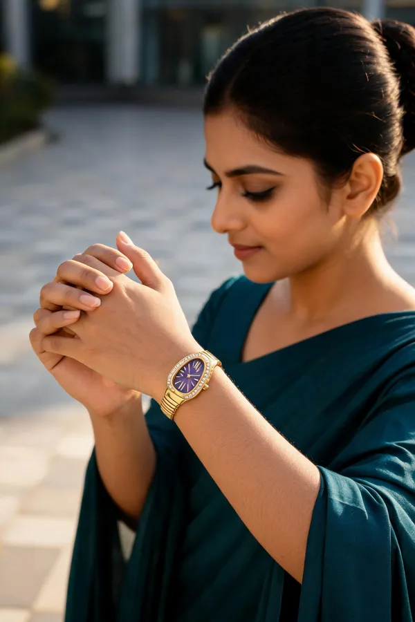 Golden_Stainless_Steel_Watch_For_Women