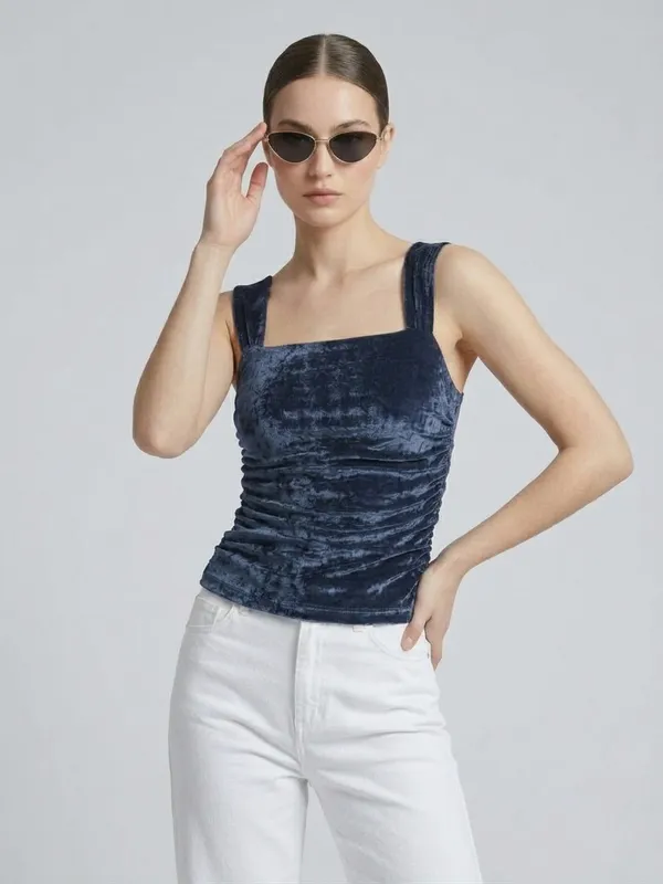 Solid_Grey_Velvet_Square_Neck_Sleeveless_Regular_Top