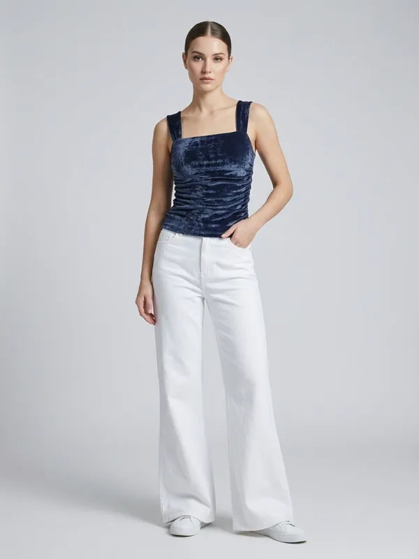 Solid_Grey_Velvet_Square_Neck_Sleeveless_Regular_Top
