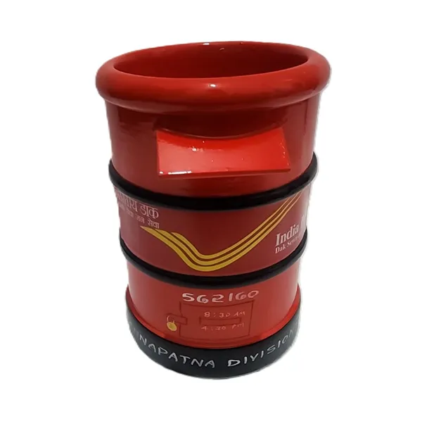 Red_India_Post_Themed_Cylindrical_Pen_Holder