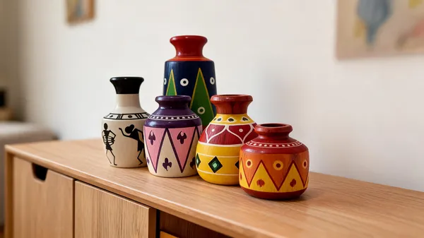 Wood_Folk_Art_Geometric_Pattern_Decorative_Vase_Set_Of_5