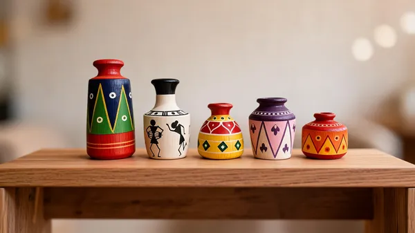 Wood_Folk_Art_Geometric_Pattern_Decorative_Vase_Set_Of_5