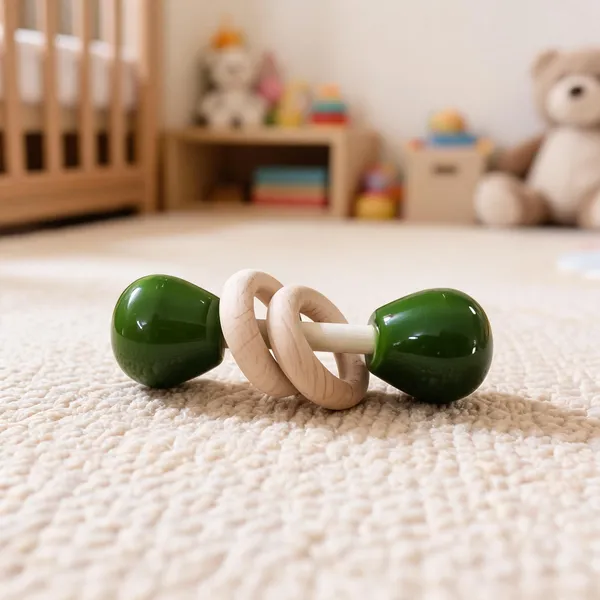 Green_Wood_Double_End_Dumbbell_Baby_Rattle_Toy