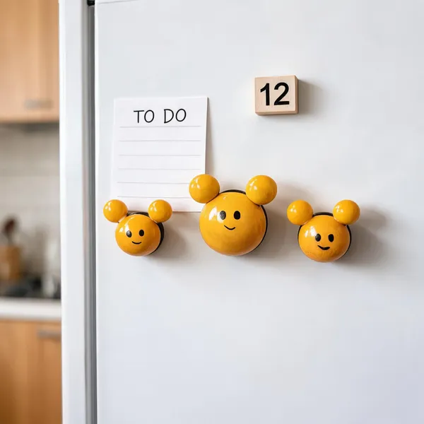 Wood_Honey_Bee_Face_Decorative_Fridge_Magnet_Set_Of_3