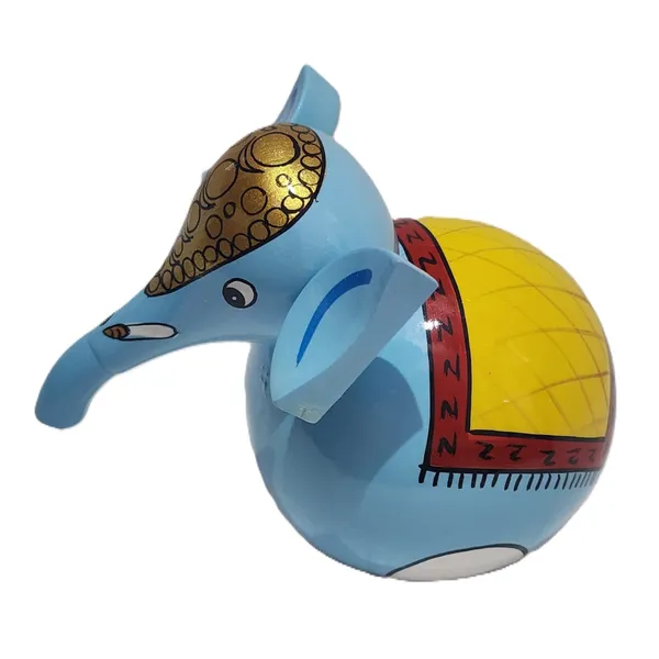 Blue_Yellow_Wood_Hand_Painted_Elephant_Figurine