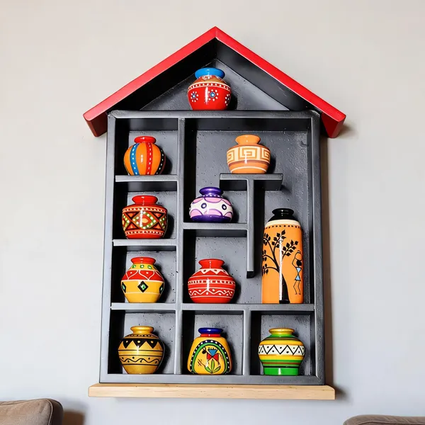 Wood_Traditional_Multicolour_Miniature_Pot_House_Wall_Decor
