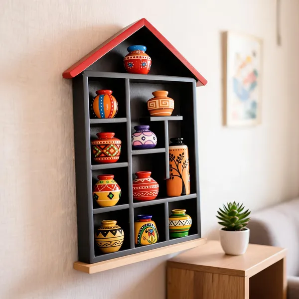 Wood_Traditional_Multicolour_Miniature_Pot_House_Wall_Decor