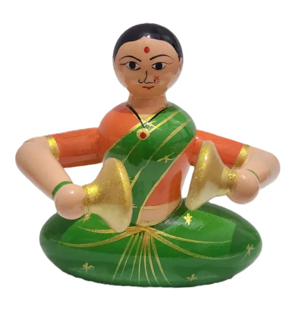 Hand_Painted_Indian_Woman_Musical_Figurine