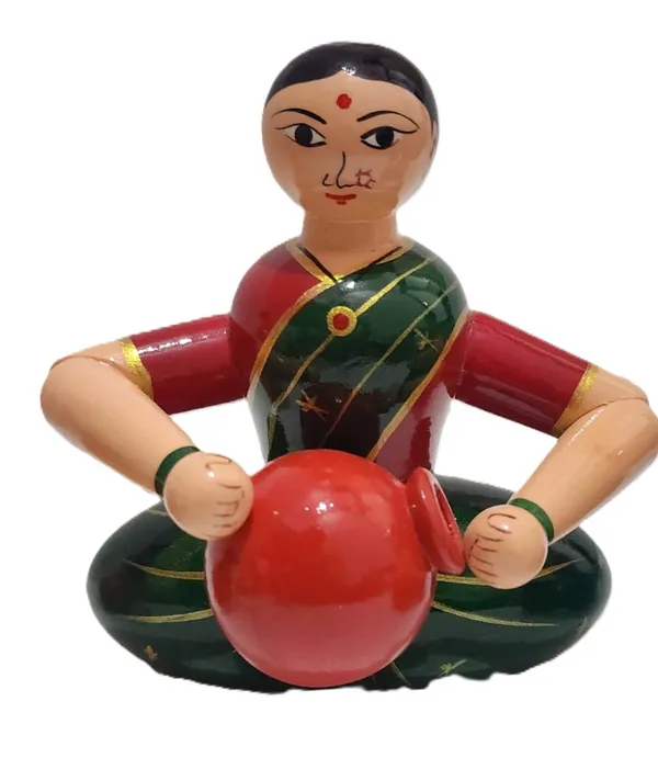 Hand_Painted_Indian_Woman_Musical_Figurine