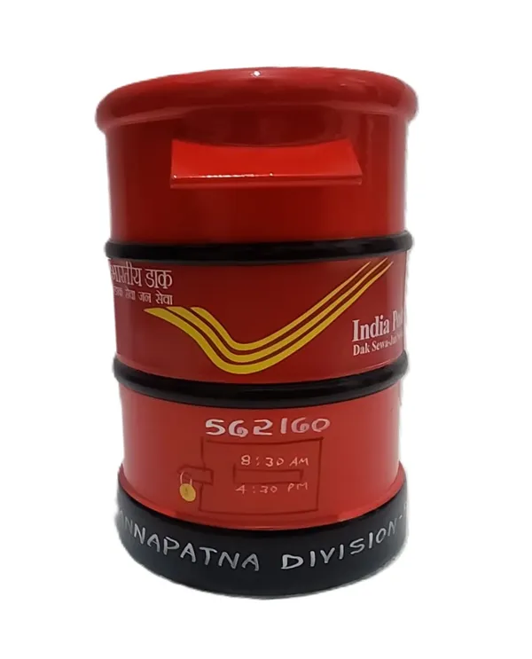 Red_India_Post_Themed_Cylindrical_Pen_Holder