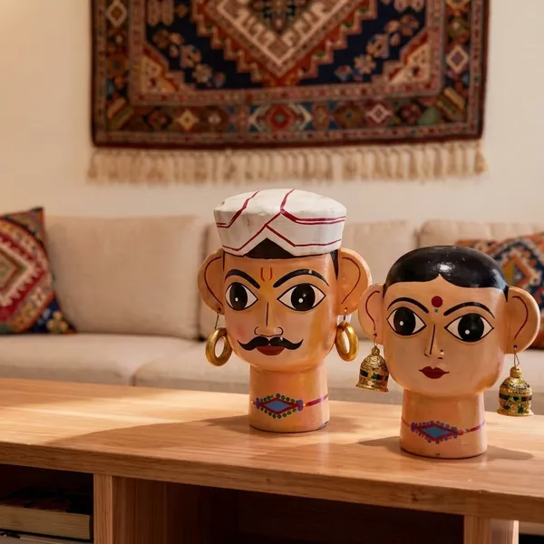 Wood_Folk_Art_Hand_Painted_Traditional_Face_Set_of_2