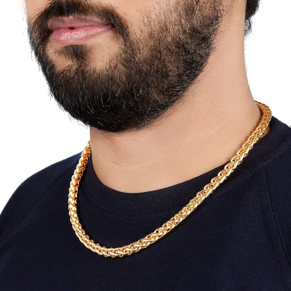 Gold_Plated_Wheat_Chain_Necklace