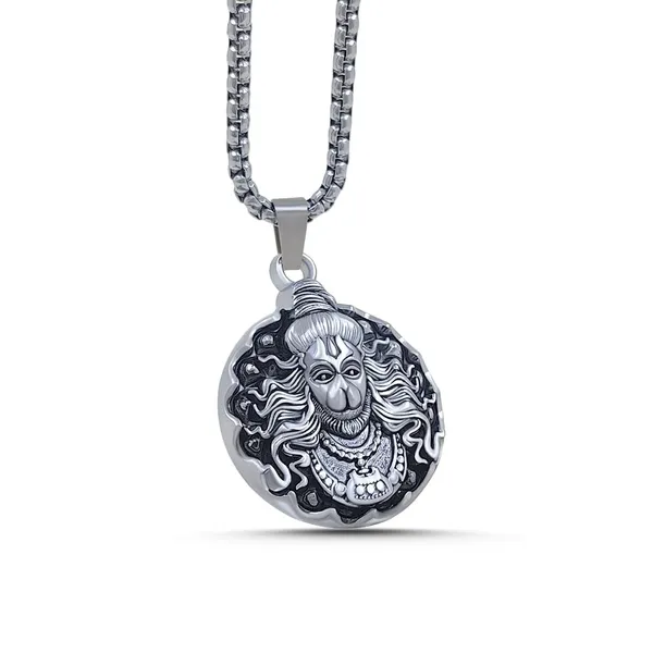Stainless_Steel_Hanuman_Pendant_Necklace