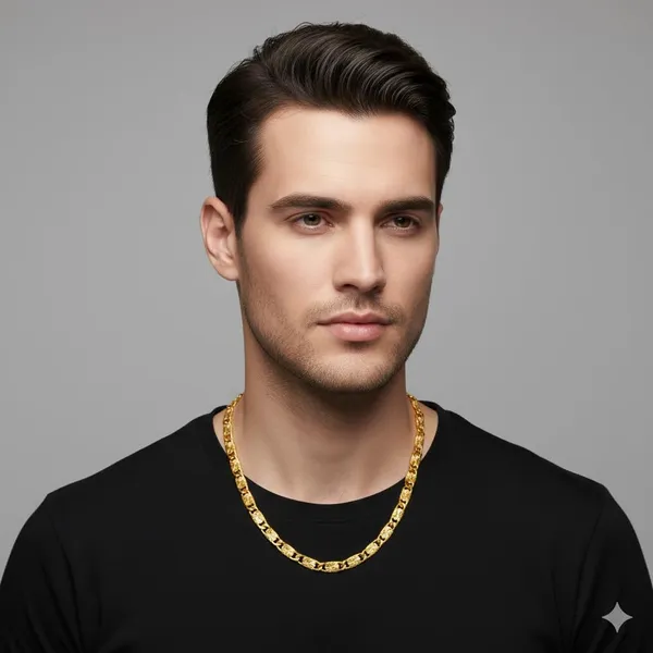 Gold_Plated_Brass_Chain_Necklace_For_Men