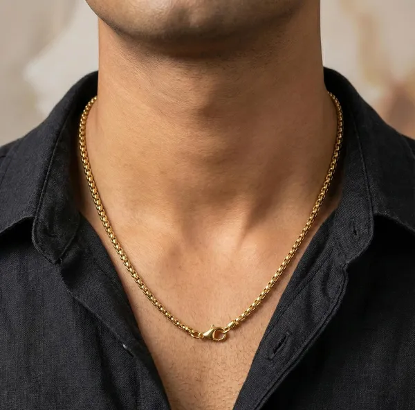 Stainless_Steel_Box_Link_Chain_Necklace
