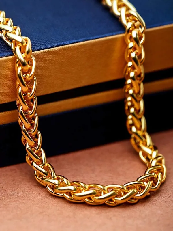 Gold_Plated_Wheat_Chain_Necklace