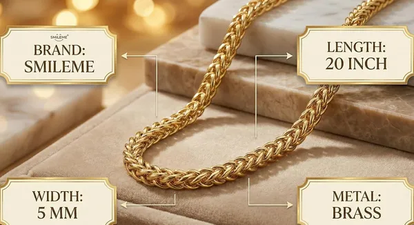 Gold_Plated_Wheat_Chain_Necklace