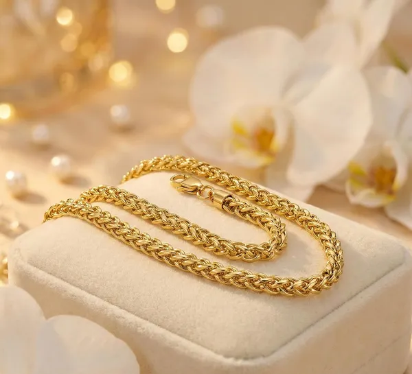 Gold_Plated_Wheat_Link_Chain_Necklace