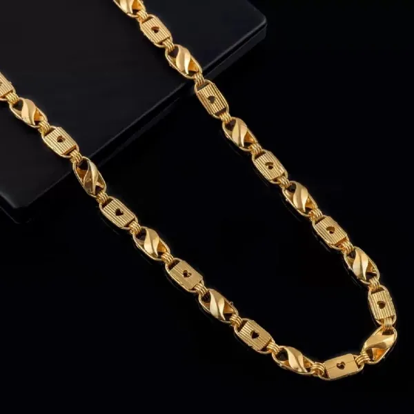 Gold_Plated_Brass_Chain_Necklace_For_Men