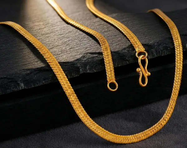Gold_Plated_Textured_Link_Chain_Necklace