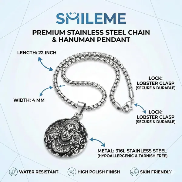 Stainless_Steel_Hanuman_Pendant_Necklace